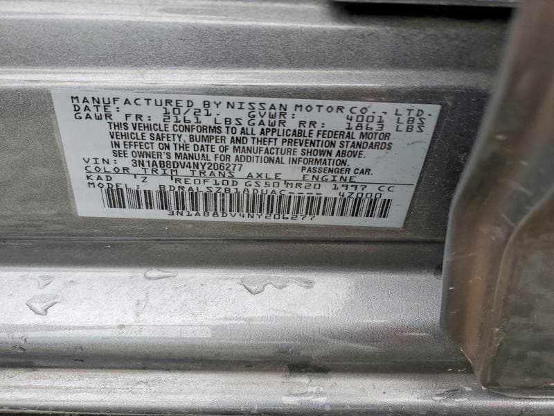 2022 NISSAN SENTRA SR 12