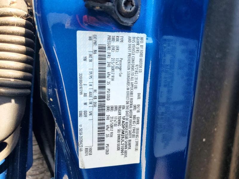 2018 FORD FOCUS SEL 12