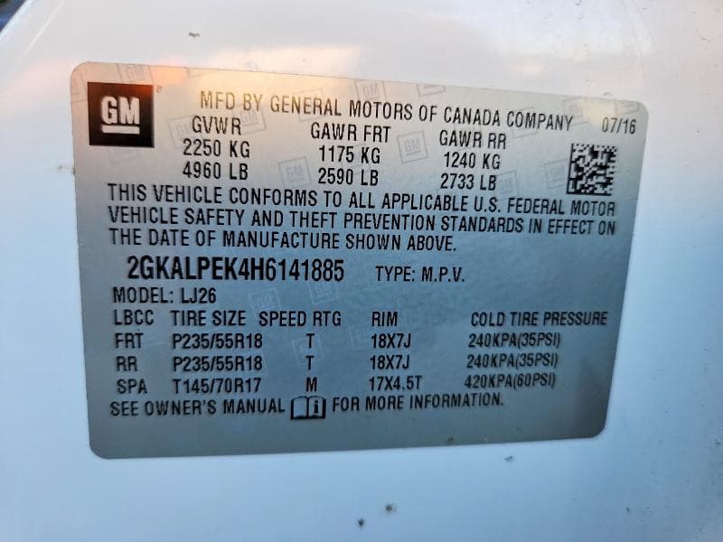 2017 GMC TERRAIN SLT 14