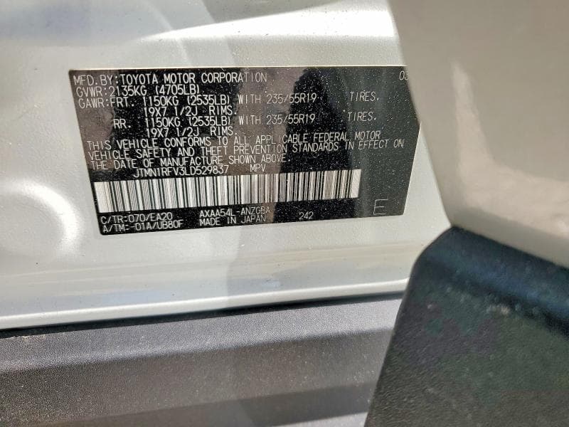 2020 TOYOTA RAV4 LIMITED 13