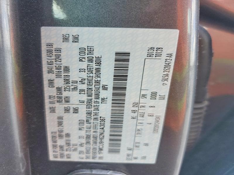 2022 FORD ESCAPE SEL 14
