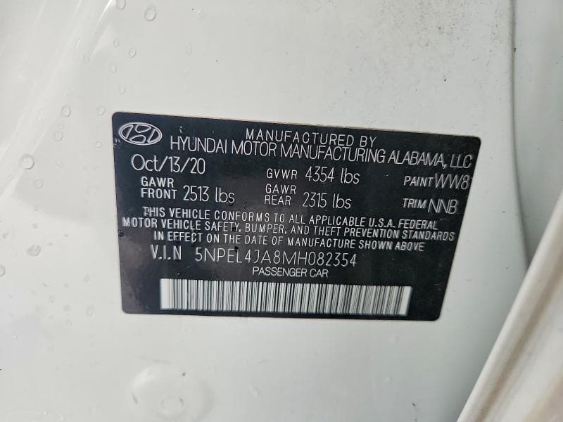 2021 HYUNDAI SONATA SEL 13