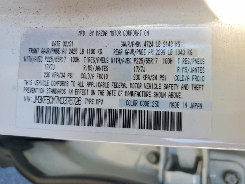 2021 MAZDA CX-5 TOURING 13
