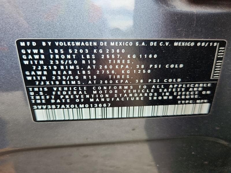 2020 VOLKSWAGEN TIGUAN SE 14
