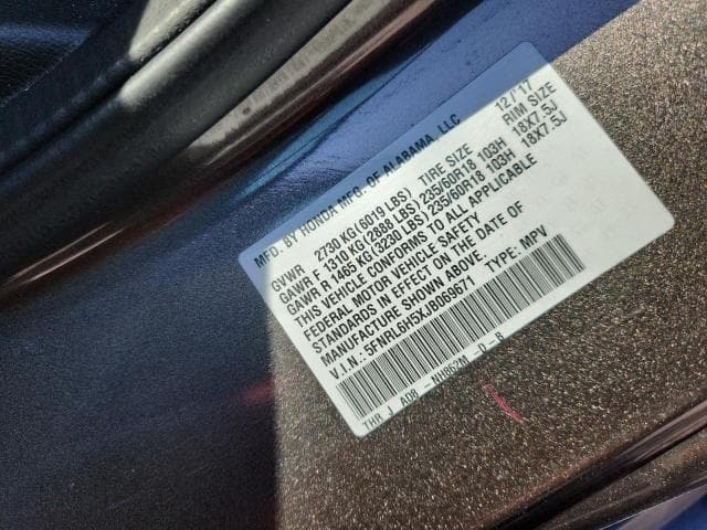 2018 HONDA ODYSSEY EX 13