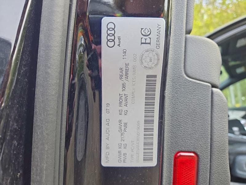 2019 AUDI A4 PREMIUM PLUS 13