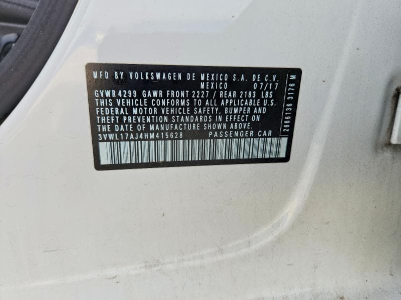 2017 VOLKSWAGEN JETTA SEL 12