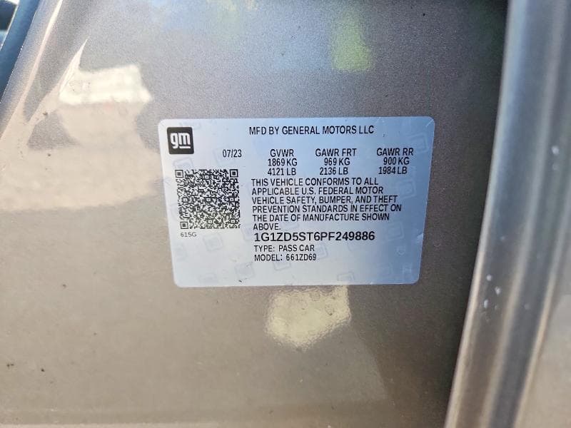 2023 CHEVROLET MALIBU LT 12