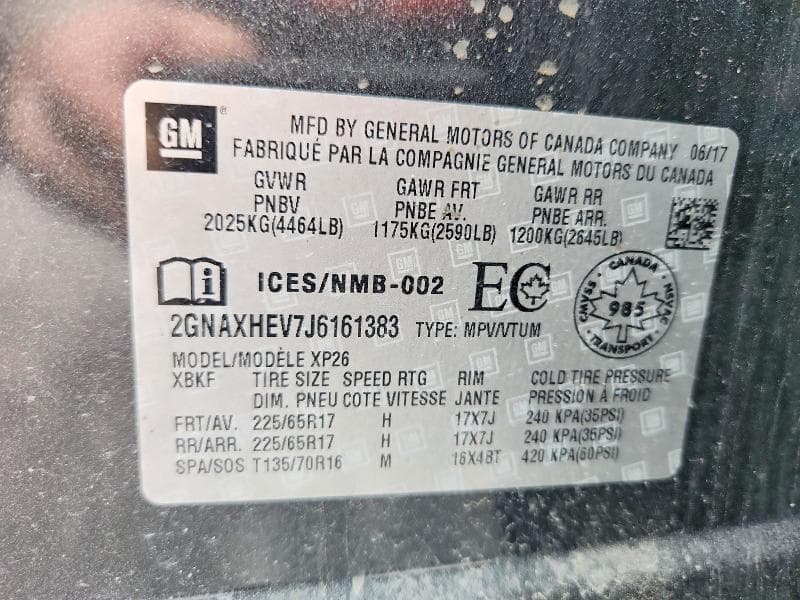 2018 CHEVROLET EQUINOX LS 12