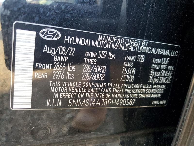 2023 HYUNDAI SANTA FE SE 13