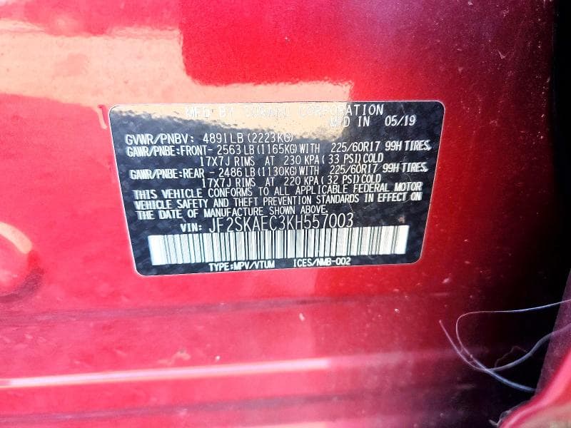 2019 SUBARU FORESTER PREMIUM 13