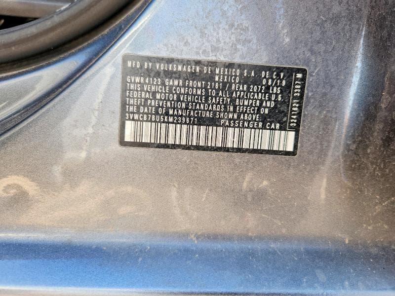 2019 VOLKSWAGEN JETTA S 12