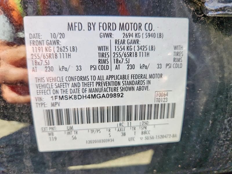 2021 FORD EXPLORER XLT 13