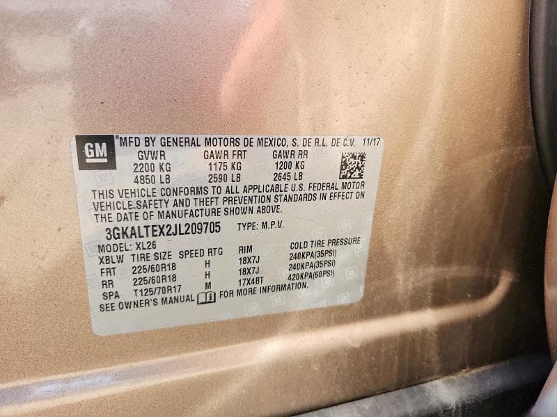 2018 GMC TERRAIN SLE 13