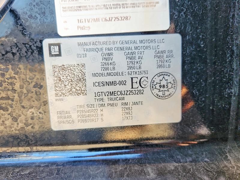 2018 GMC SIERRA K1500 SLE 13