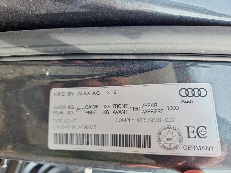 2018 AUDI S5 PREMIUM PLUS 13