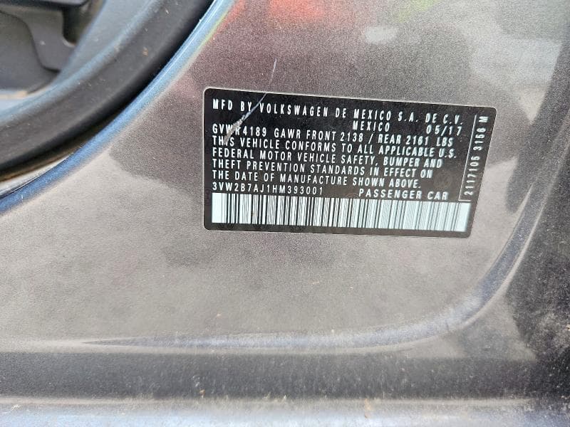 2017 VOLKSWAGEN JETTA S 13
