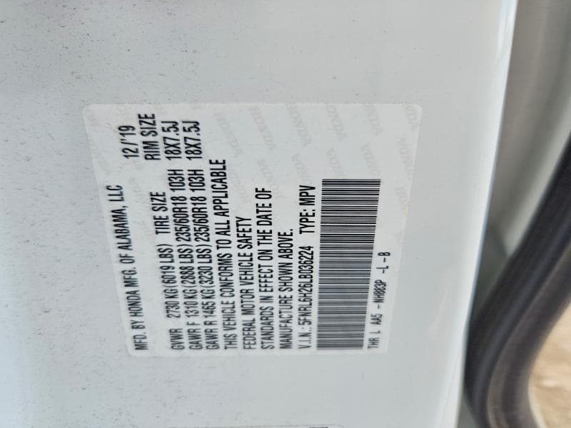 2020 HONDA ODYSSEY LX 13
