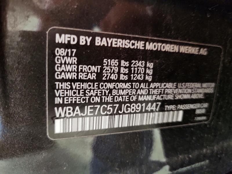 2018 BMW 540 XI 12