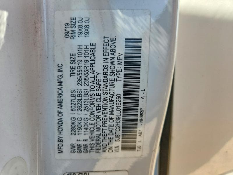2020 ACURA RDX 12