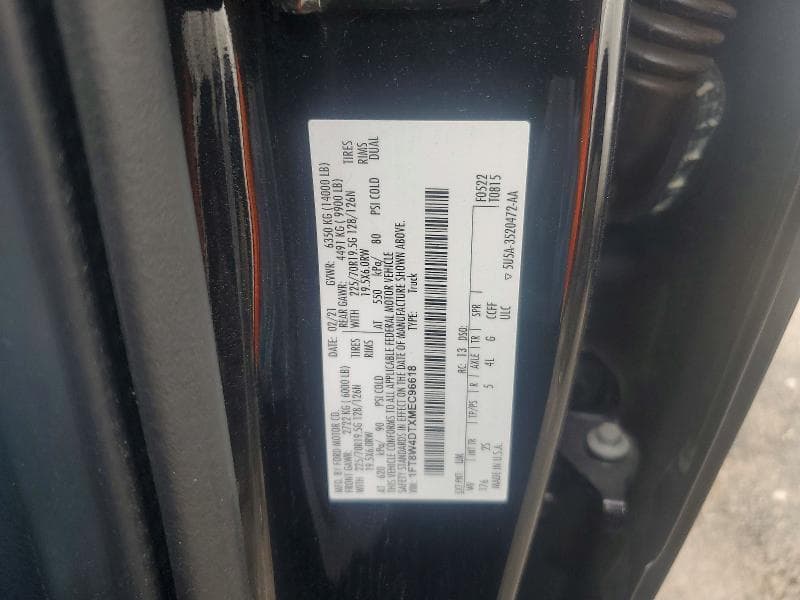 2021 FORD F450 SUPER DUTY 12