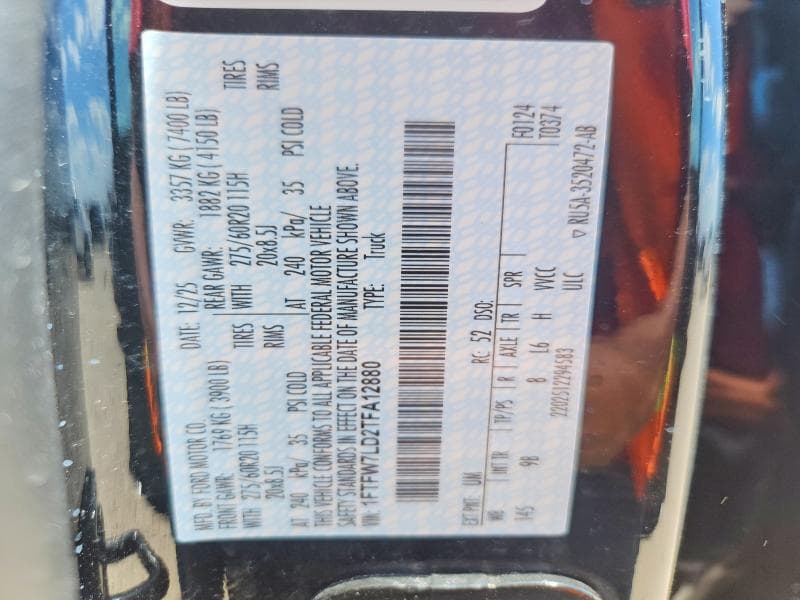 2026 FORD F150 PLATINUM 12