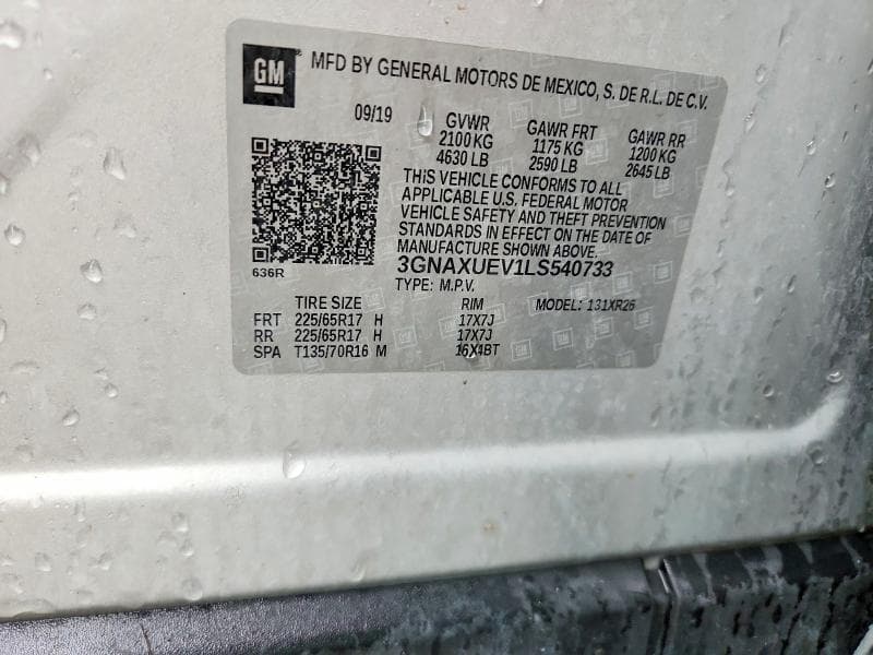 2020 CHEVROLET EQUINOX LT 13