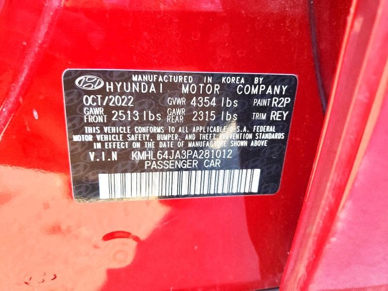 2023 HYUNDAI SONATA SEL 12