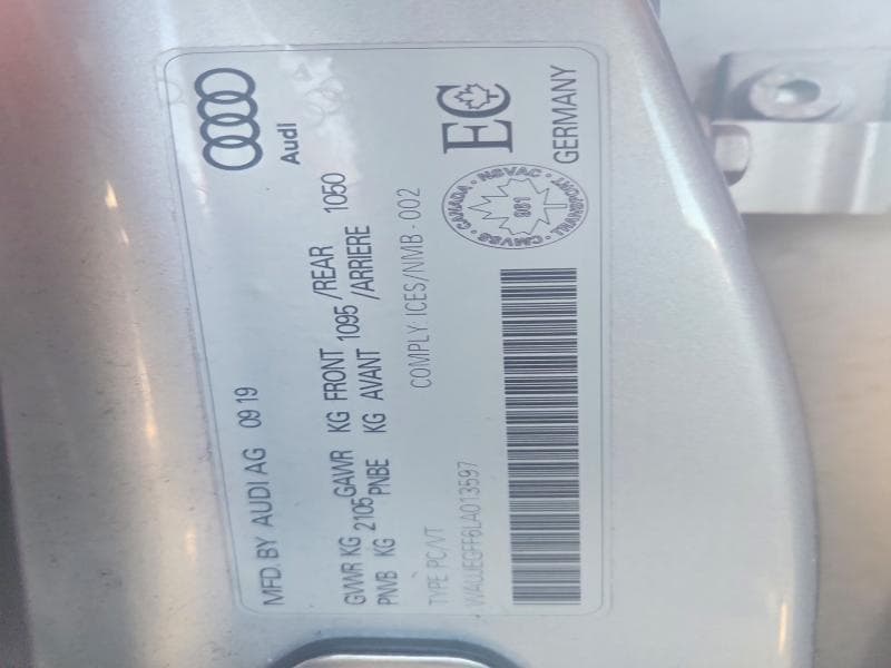 2020 AUDI A3 S-LINE PREMIUM PLUS 12