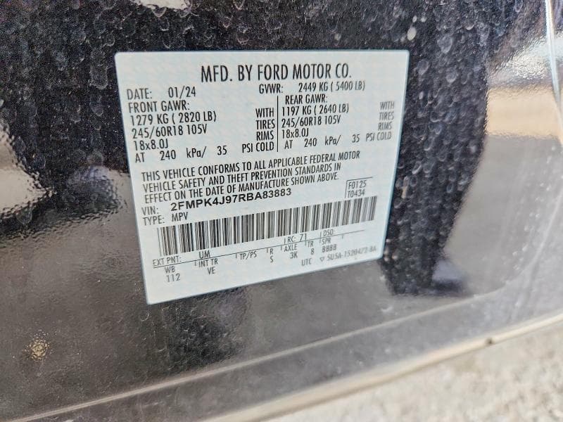 2024 FORD EDGE SEL 12