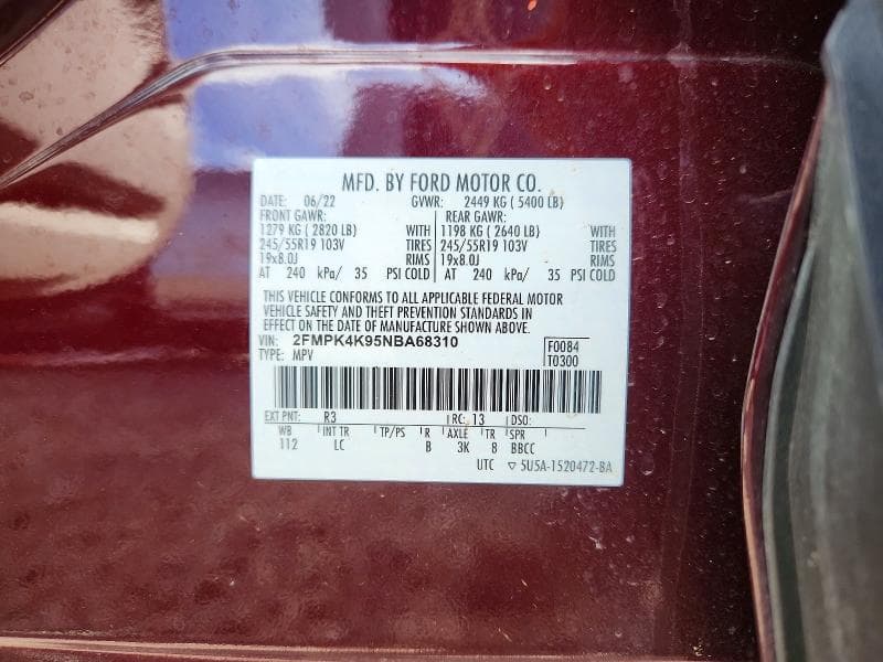 2022 FORD EDGE TITANIUM 14