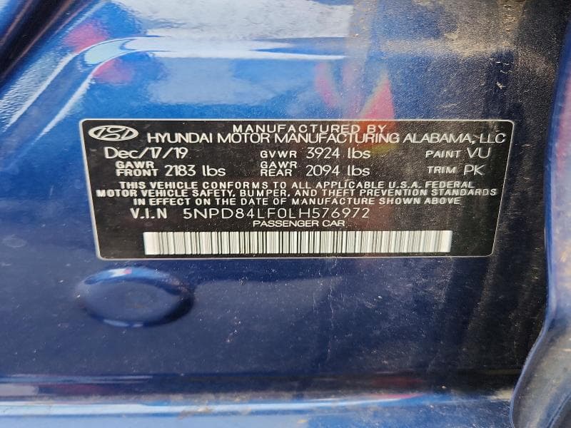 2020 HYUNDAI ELANTRA SEL 12