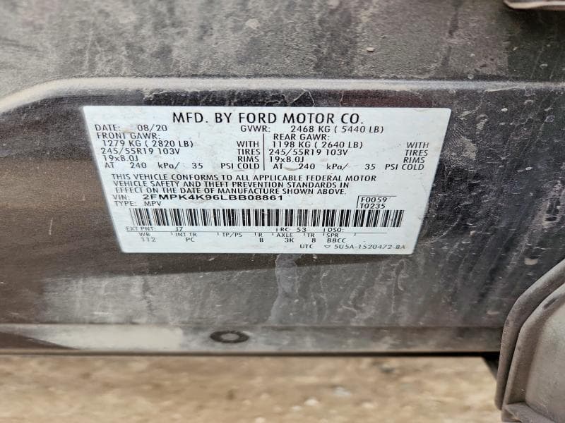 2020 FORD EDGE TITANIUM 12