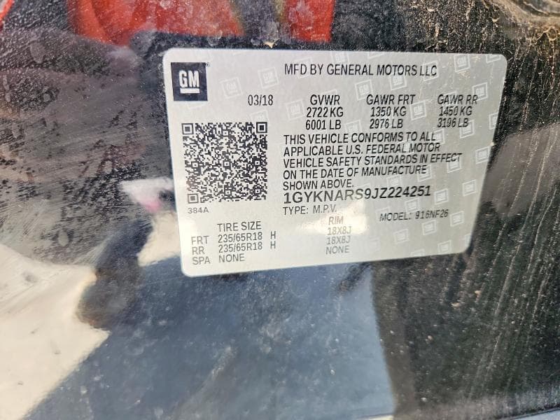 2018 CADILLAC XT5 14