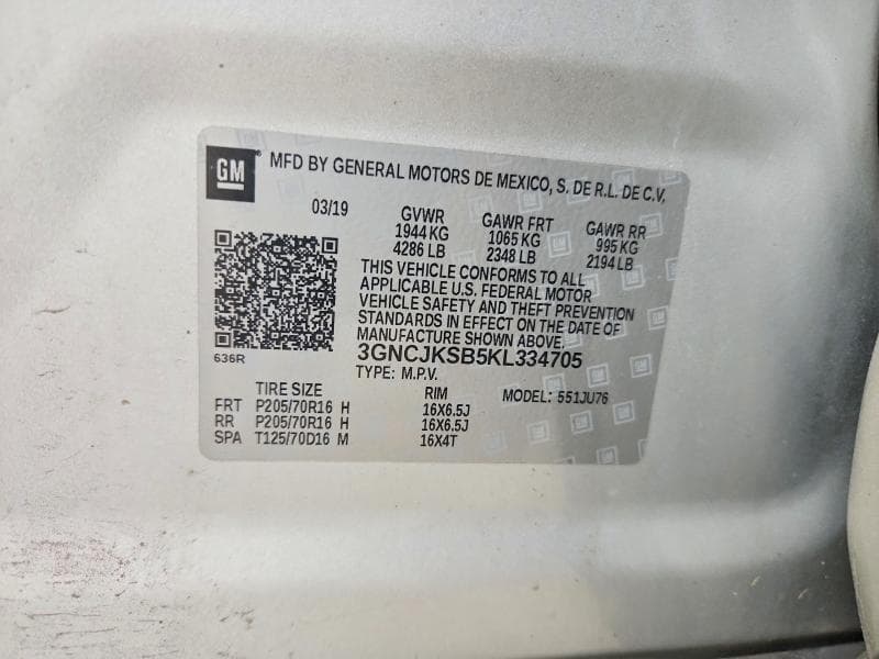 2019 CHEVROLET TRAX LS 13