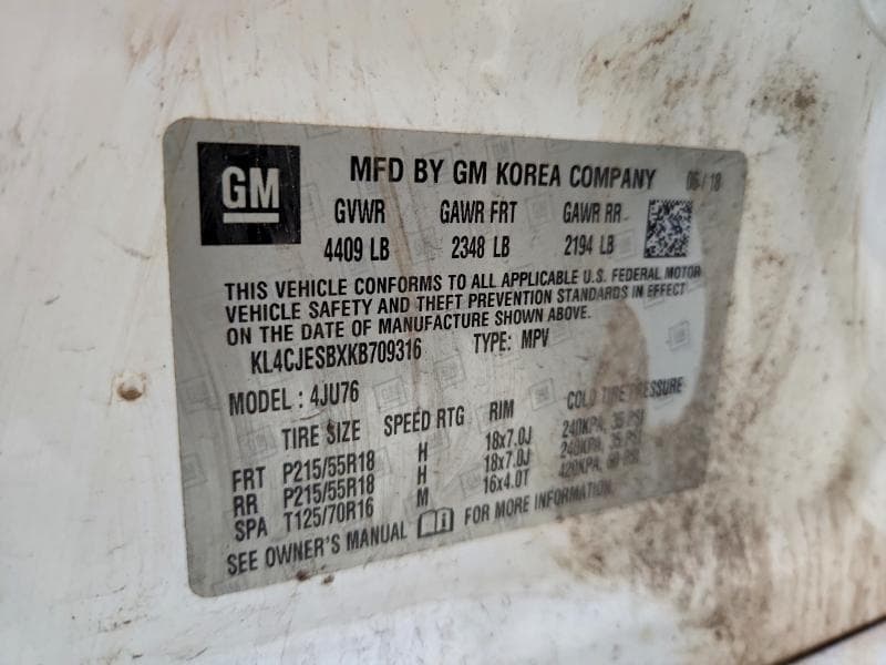 2019 BUICK ENCORE PREFERRED 13