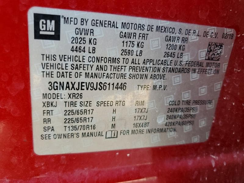 2018 CHEVROLET EQUINOX LT 14