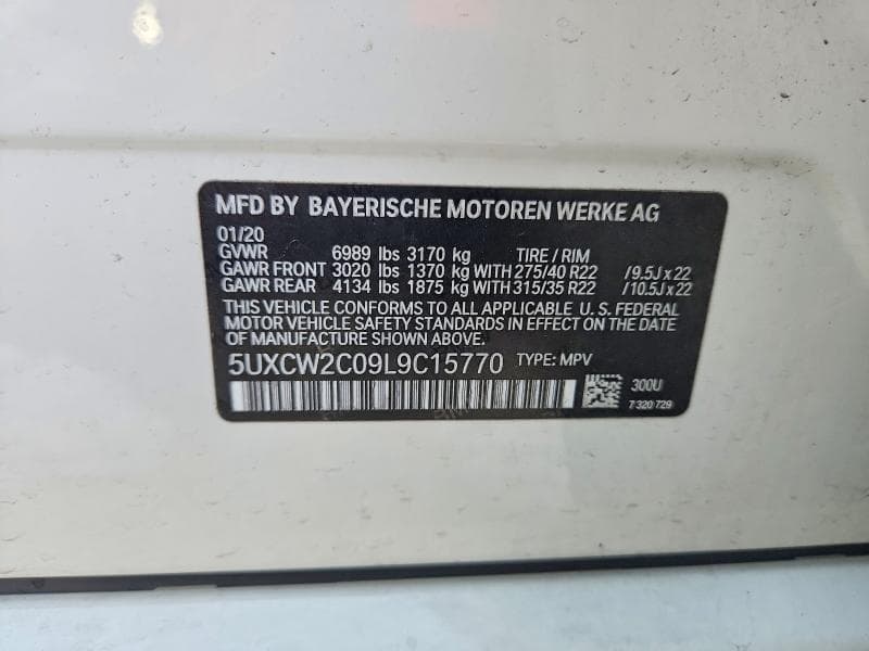 2020 BMW X7 XDRIVE40I 13