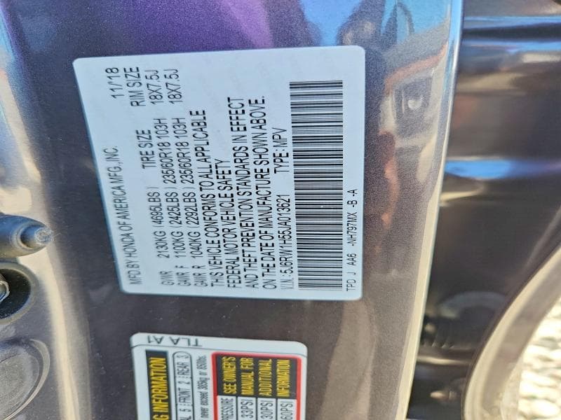 2018 HONDA CR-V EX 13