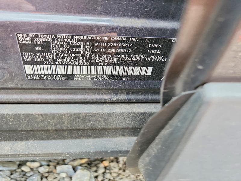 2019 TOYOTA RAV4 LE 13