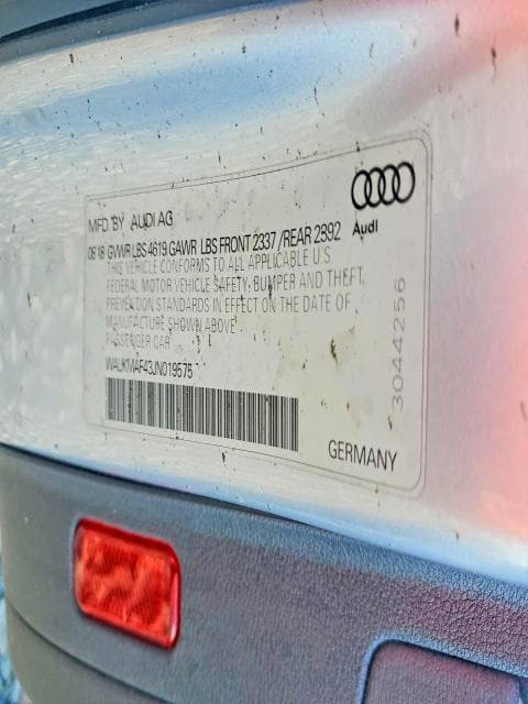 2018 AUDI A4 PREMIUM 12