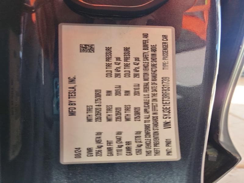 2024 TESLA MODEL 3 12
