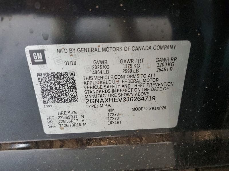 2018 CHEVROLET EQUINOX LS 12