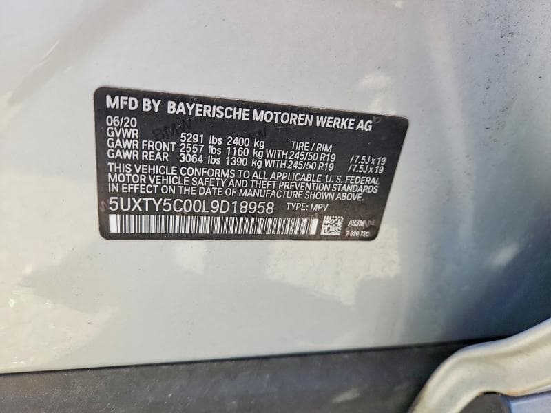2020 BMW X3 XDRIVE30I 14