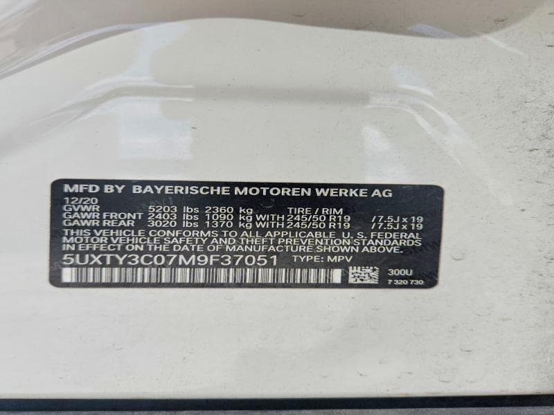 2021 BMW X3 SDRIVE30I 13