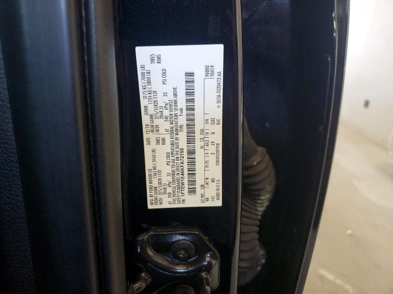 2019 FORD F150 SUPERCREW 12