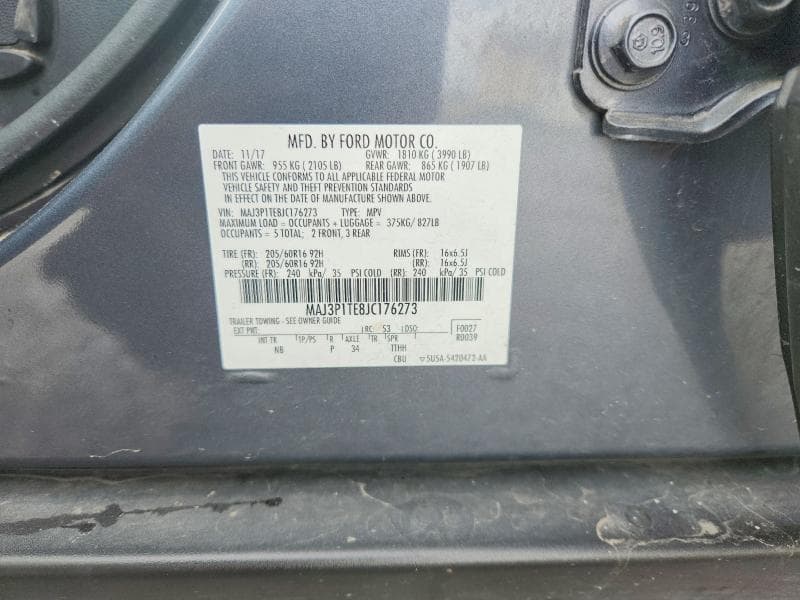 2018 FORD ECOSPORT SE 12