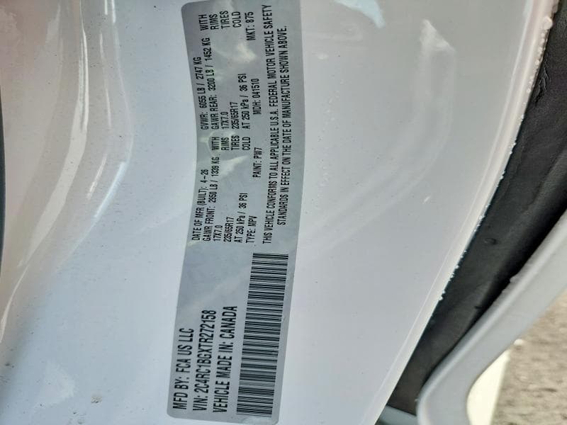 2026 CHRYSLER PACIFICA SELECT 14