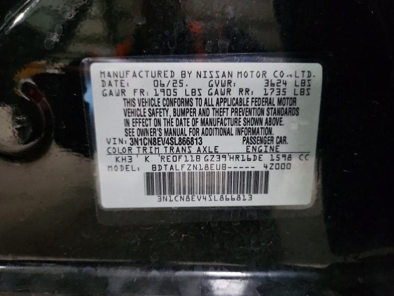 2025 NISSAN VERSA SV 13