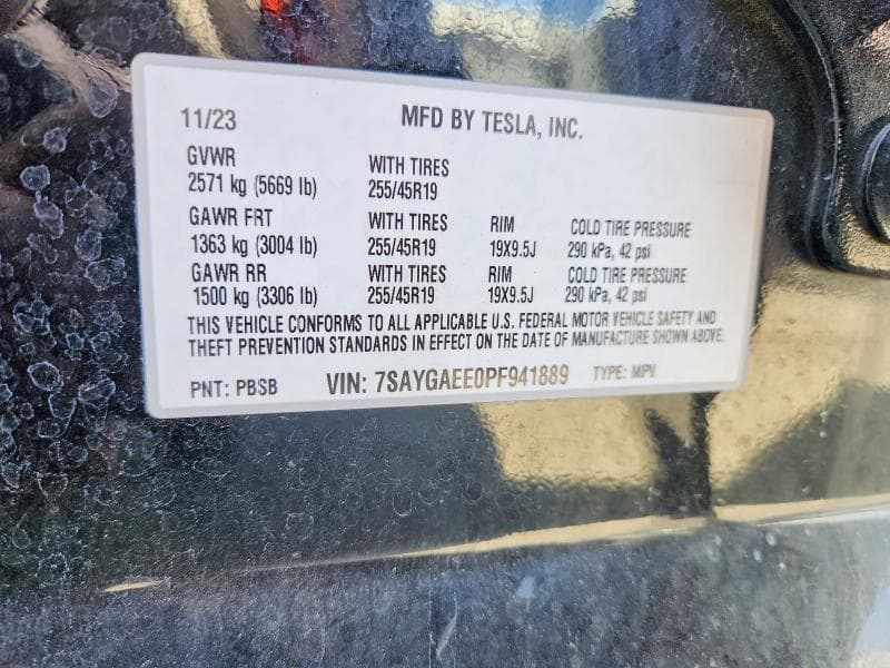 2023 TESLA MODEL Y 12